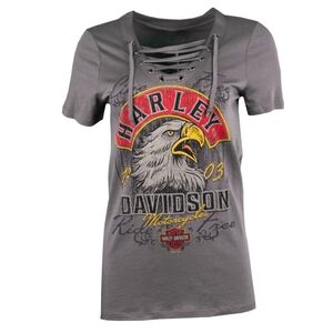 Las Vegas Harley-Davidson® Women's Shear Eagle Grey Short Sleeve T-Shirt